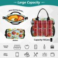 thumbnail image 2 of FORMRS Insulated Lunch Bag Unisex Large Capacity with Shoulder Strap, Green Tomatoes, 2 of 6