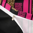 thumbnail image 4 of Erosebridal Leopard Print Stripes Duvet Cover Set,Chic Wild Animal Texture Bedding Full For Women Adults,Reversible Black,3 Pieces(No Comforter), 4 of 6