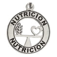 thumbnail image 2 of JOYARIS Dije Medalla Laser De Graduación Nutrición Plata Solida 925 DM-0000302, 2 of 3