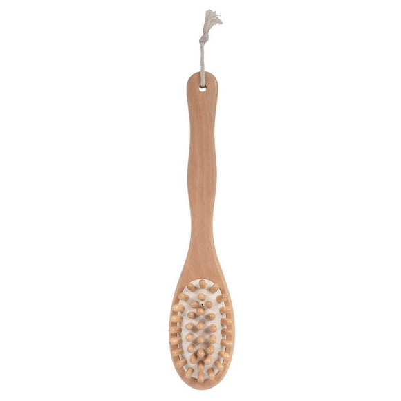 Dry Brushing Body Brush for Cellulite Body Brush for Back Natural Bristles Shower Brush with Long Handle Body Brush for Dry Brushing Natural Back Brush Long Handle for Shower