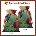 thumbnail image 2 of Easygdp Hummingbird Floral Paradise Gift Bags, Burlap Bags, Christmas, Holiday Gift Wrap Christmas Bags for Gifts Christmas Sacks for Presents-Medium, 2 of 9