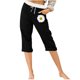 thumbnail image 1 of Pantalones Elásticos de Cintura para Mujeres Capris de Salida Casual Sólido con Bolsillos, Capris de Mujer para el Verano, 1 of 5