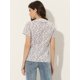 thumbnail image 4 of INSPIRE CHIC Blusa con estampado floral retro con cuello Peter Pan para mujer Rosa XS, 4 of 5