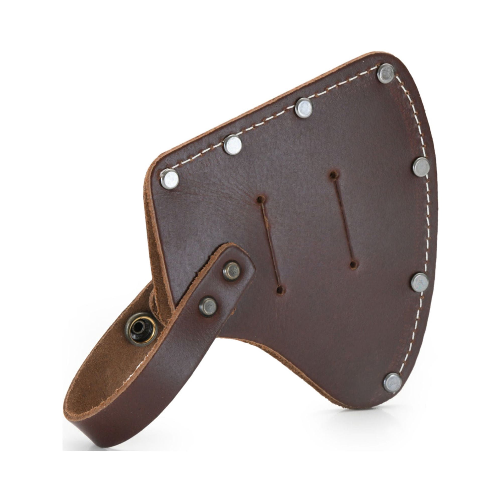 98025 - Camper's Hatchet Sheath in Dark Tan Heavy Full Grain Leather | Style n Craft