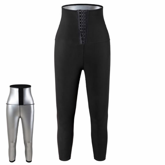 Sauna Sweat Shapewear Leggings Pants Workout Suit Waist Trainer Shaper Sweatsuit Exercise Fitness Gym Yoga Women
