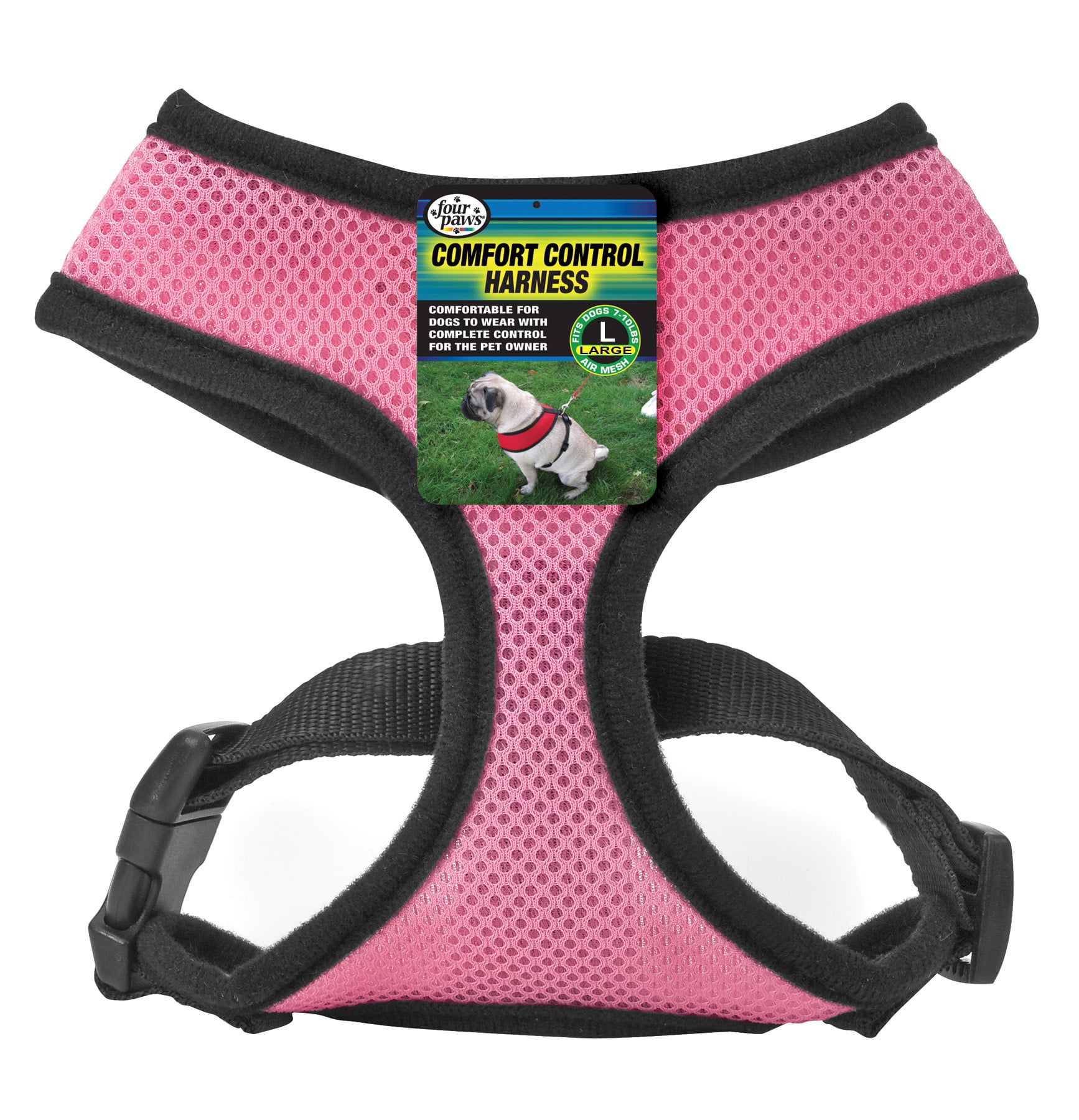 Four Paws Comfort Control Dog Harness, Large, Assorted Colors - Walmart ...