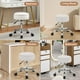 thumbnail image 5 of Taburete de tocador RUCUKEN ajustable con almacenamiento blanco, 5 of 7