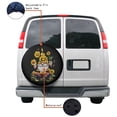 thumbnail image 4 of KAKALAD Sun Flowers Sunflower Gnome Spare Tire Cover Universal Vehicle Accessories Buckle Car Tools 14”in, 4 of 6