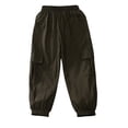 thumbnail image 4 of Bxsruta Boys Cargo Pants Elastic Waist Joggers Casual Outdoor Active Trousers, 4 of 8