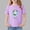 Purple, variant on Girls Black Cotton T-Shirt, Cute Cartoon Print Short Sleeve Graphic Tee for Kids Kids to Big Girls 2T-12/13,Size 5-6 T