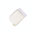 thumbnail image 1 of Cartera de estudiante, linda cartera de tofu, color sólido, de cuero suave, sin clip para billetes, 1 of 4