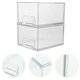 thumbnail image 5 of 2 cajas de almacenamiento de cosméticos apilables, multifuncionales, organizador con cajón., 5 of 6