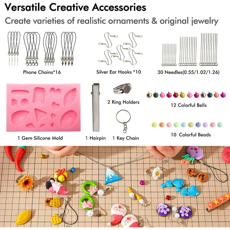  CyAJM Polymer Clay Kits,50 Colors Modeling Clay for Kids Oven  Bake DIY Model Clay,Sculpting Tools and Accessories,Ideal Gifts for  Children Adults and Artists : Everything Else