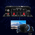 thumbnail image 2 of -270 HIFI Amplifier 2.0 Channel Home Amp Bass & Treble Adjustment Stereo Audio Home Cinema Sound System DC12V US Plug, 2 of 6
