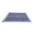 thumbnail image 2 of Ahgly Company Machine Washable Indoor Square Abstract Blue Modern Area Rugs, 4' Square, 2 of 4