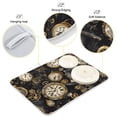 thumbnail image 4 of Gold Pocket Watches Dish Drying Mat Dish Drainer Rack Mats Water Absorbent Non-Slip Easy Clean Heat Resistant for Kitchen Counter, 4 of 8