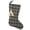 McCuan Green Tartan, variant on Perfect Red 5 Quilted Plaid Gingham Homespun Christmas Stocking with Personalized Letter L Charm by Marilee Home