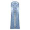 thumbnail image 4 of PFRNLF Women's Wide Leg Jeans Drawstring High Waisted Baggy Stretchy Denim Pants, 4 of 8