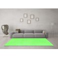 thumbnail image 3 of Ahgly Company Indoor Round Solid Green Modern Area Rugs, 7' Round, 3 of 4