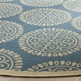 thumbnail image 3 of SAFAVIEH Outdoor LND176M Linden Collection Blue / Creme Rug, 3 of 7