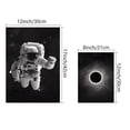 thumbnail image 2 of 3pcs Black And White Outer Space Creative Landscape Canvas Wall Art, Home Decor, Frameless 12"x8", 17"x12", 2 of 5