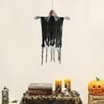 thumbnail image 3 of Clearance Under $10 Halloween Decorations Outdoor Halloween Hanging with Sound&Flexible Arms Light Up Creepy Sound Expressions Large Scary Halloween Animated for House Yard Black, 3 of 8