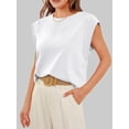 thumbnail image 3 of Huggegwe Haut Femme Été 2024 Décontracté Col Rond Style Urbain Rayé CJB91-127399, 3 of 9