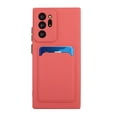 thumbnail image 2 of Galaxy Note 20 Ultra Case, Slim Soft Fit Shockproof Protection Case Dropproof Non-Slip Silicone Case with Card Slots Soft TPU Bumper Phone Wallet Case for Samsung Galaxy Note 20 Ultra, Rose, 2 of 7