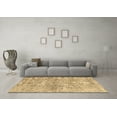 thumbnail image 3 of Ahgly Company Indoor Square Abstract Brown Contemporary Area Rugs, 4' Square, 3 of 4