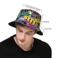 thumbnail image 4 of 80s 90s Fashion Retro Bucket Hat for Men Women Funny Summer Beach Fishing Hat Packable Outdoor Sun Fisherman Hat, 4 of 4