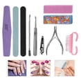thumbnail image 4 of Ensemble d'outils professionnels pour manucure et pédicure, 10 pièces, pour poncer les ongles, éponges, limes, tampons et vernis, 4 of 4