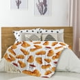 thumbnail image 3 of Verolix Nuggets Throw Blanket 50 x 40 Inch, Soft Flannel Fleece Lightweight Decorative Blanket for Couch Sofa Bed, 3 of 5