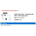 thumbnail image 2 of Electric Fuel Pump - Compatible with 2002 - 2007 Suzuki Aerio 2003 2004 2005 2006, 2 of 2