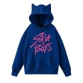thumbnail image 1 of SAJA pop Huntrix Print Cat Ears Hoodie with De-mon Sweatshirt Movie Fashion Streetwear Long Sleeve Print Soft Sweatshirt XL, 1 of 4