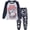 3# Gray, variant on FEDPOP Toddler Boys Pajamas Soccer Graphic Long Sleeve Sleepwear Kids Pjs Set Size 3T