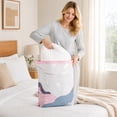 thumbnail image 5 of 19.6IN Vacuum Storage Bags for Clothes & Bedding, Space Saving Compression Bags for Blankets, Pillows & Seasonal Clothing, No Pump Needed, 5 of 7