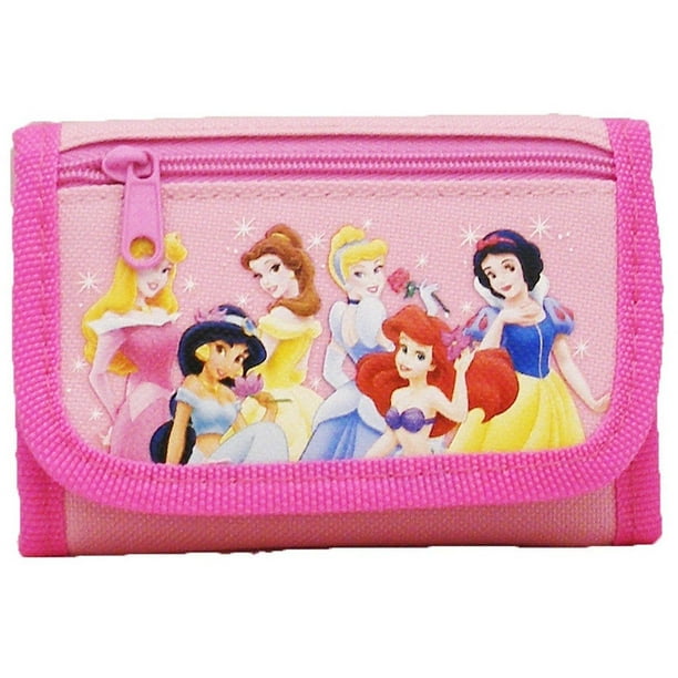 New Disney Princess Pink Trifold Wallet