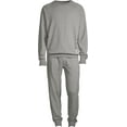 thumbnail image 6 of Hanes Men's 1901 Raglan Crew Top and Jogger Pant Lounge Set, 6 of 6