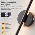 RELOIVE Battery Operated Wall Sconces Set of 2,8000mAh 28 inch ...