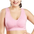 thumbnail image 3 of Sujetador sin costuras Wireless Hacer subir Lingerie Plus Size Yoga Sport Underwear, Rosa, 3XL Methold AP002554-21, 3 of 4