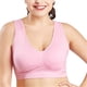thumbnail image 3 of Sujetador sin costuras Wireless Hacer subir Lingerie Plus Size Yoga Sport Underwear, Rosa, 3XL kenally AP002554-21, 3 of 4