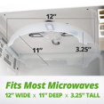 thumbnail image 5 of Hover Microwave Splash Prevention Magnetic Food Cover Microwave Splatter Lid 2pcs, 5 of 5