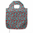 thumbnail image 1 of Kiss Portable Fabric Shopping Tote, Retro Woman Mouth Red Lipstick Girl Expressing Different Emotions Female Vintage, Everyday Use Foldable and Study Grocery Market Bag, Teal Red White, by Ambesonne, 1 of 4