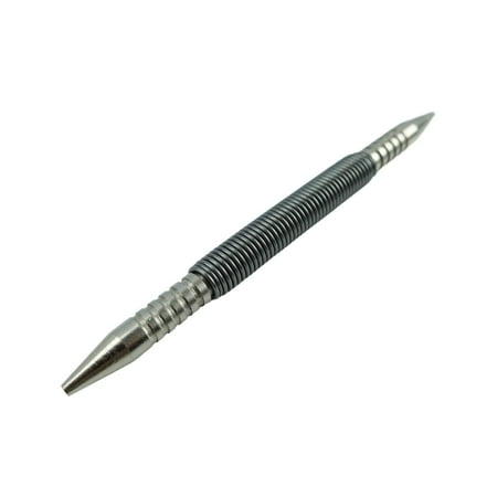 

Hammerless Center Punch Double Ended Multipurpose Hammerless Spring Nail Setter Punch for Door Pin Removal Small