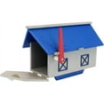 thumbnail image 2 of AmishToyBox.com Mailbox, Post Mount, Made with Weather-Proof Poly Lumber, UV-Resistant, Blue and Light Gray, 2 of 6