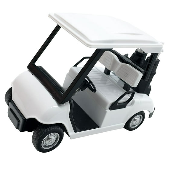 1:20 Scale Miniature Metal Golfs Cart Replicas Model with Clubs Cake Toppers Decorative Ornament For Home Office Display