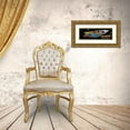 thumbnail image 3 of Retrobot 32x14 Gold Ornate Wood Framed with Double Matting Museum Art Print Titled - Oriental Air Rocket, 3 of 4