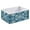 Abstract Turtle Pattern, variant on Foldable Fabric Storage Bin Home Cubes Clothing Organizer Bins Large Collapsible Box Basket for Home Organizer Blue Symmetrical Floral Pattern
