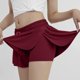 thumbnail image 4 of Gibobby Shorts Gym Mujer Pantalones cortos bicicleta de Yoga, falda, pijama cómodo, pantalones cortos para correr, entrenamiento para el sudor, pantalones cortos de Yoga fluid(Vino, XXL), 4 of 5