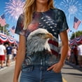 thumbnail image 5 of felwors 250th Anniversary Shirt Vintage American Flag Independence Day 250 Anniversary Shirt Women Short Sleeve Vintage Tshirts (Brick Red, S), 5 of 8